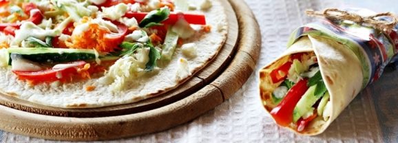 Tortilla cu legume
