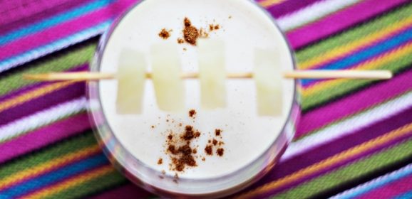 Milkshake cu lapte de cocos, ananas si banana